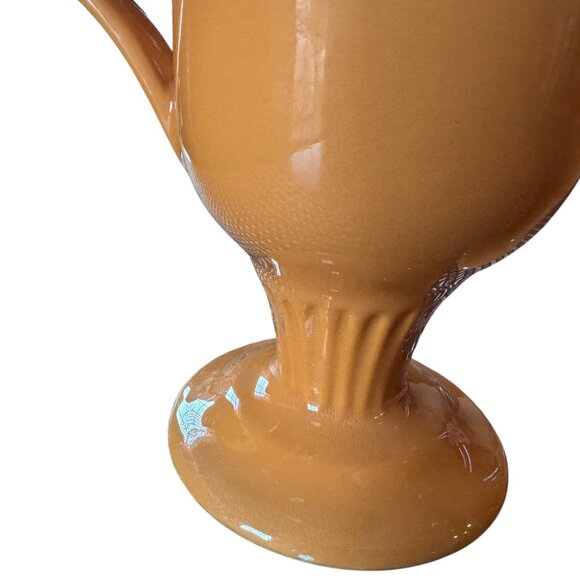 Vtg MCM Shenango China Pedestal Footed Mugs Set Of 2 Orange Irish Coffee Tea - Picture 10 of 12